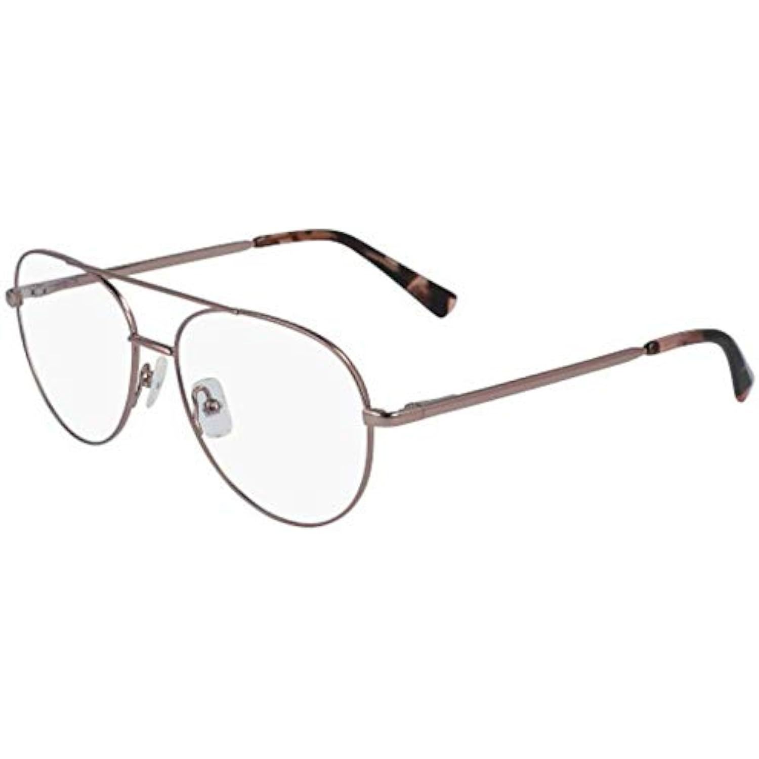 New Marchon Nyc M-8000 780 Rose Gold Aviator Eyeglasses 53mm With Case